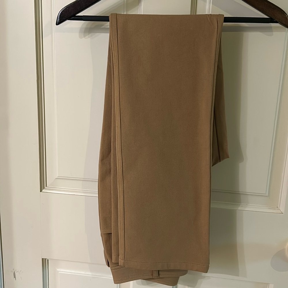 St. John Carmel colored straight leg pants.  Never worn. Inseam 31.5 inches.